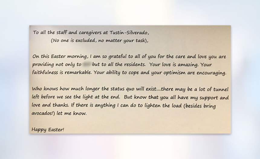 Easter thank you letter