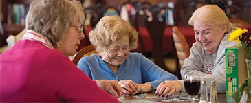 Ladies playing a game